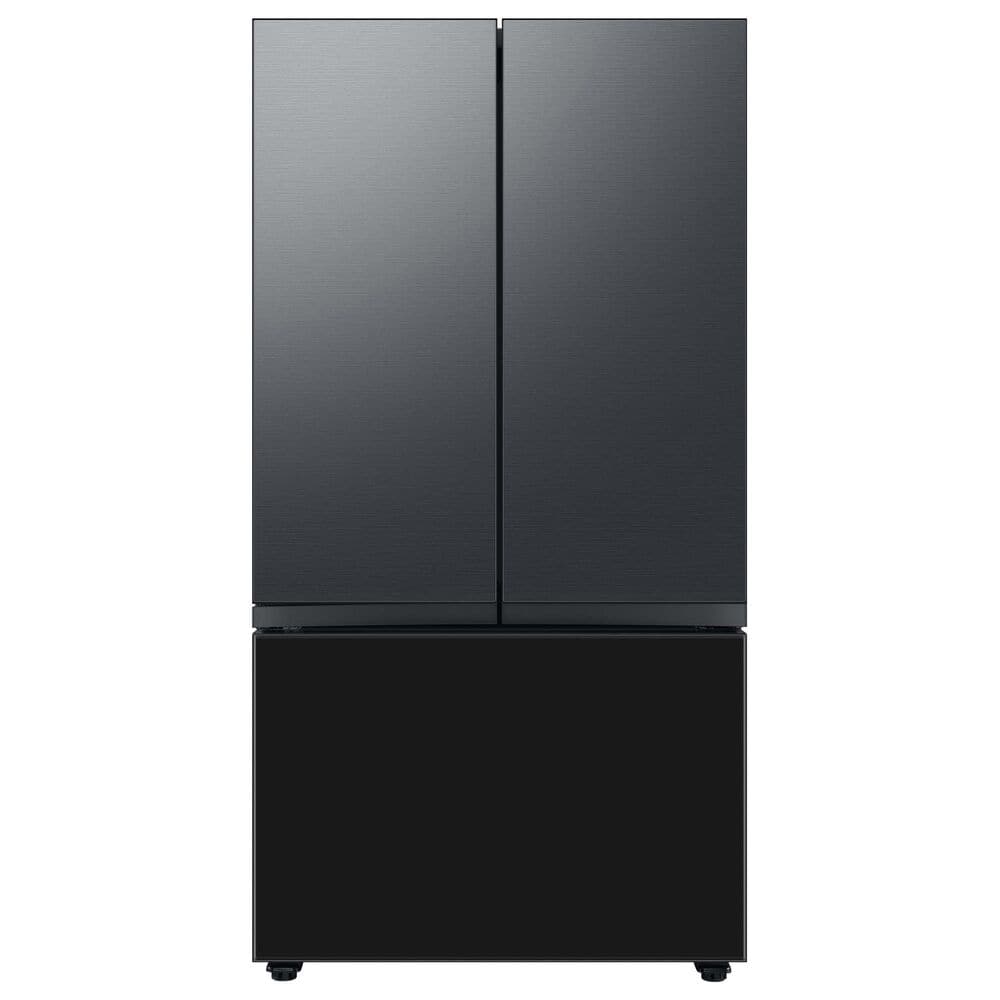 Samsung Bespoke Bespoke 3-Door French Door Refrigerator Top Panel in Matte Black Steel, , large