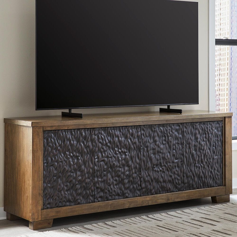 Rosswain TV Stand - Warm Brown Rosswain TV Stand - Warm Brown