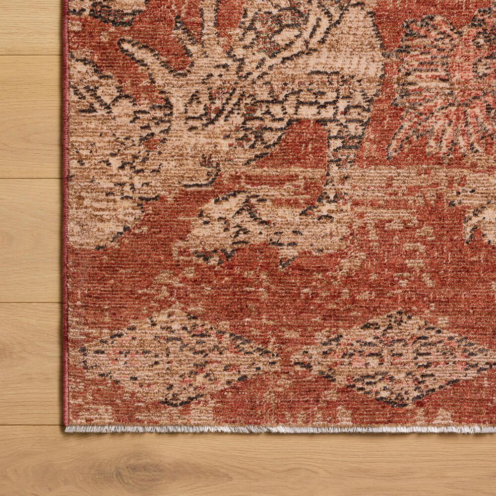 Loloi Winchester Brick and Beige 12' Square Area Rug, , large