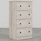 Lemoore Essentials 23" 4-Drawer Chest in Frosted Pine, , large