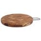Housewares International 12" Round Board with Handle in Brown, , large