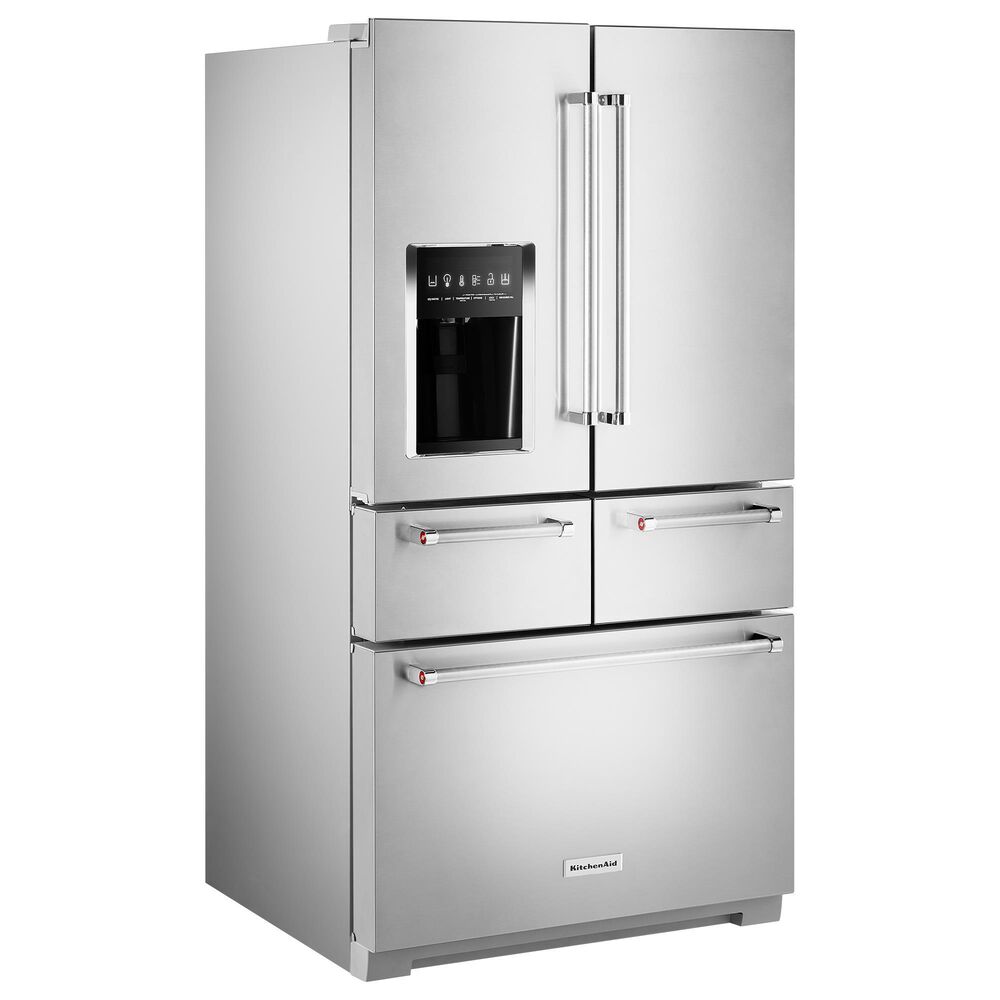 KitchenAid 2-Piece Kitchen Package with 25.8 Cu. Ft. Refrigerator and 24&quot; Built In Towel Bar Dishwasher in Stainless Steel, , large