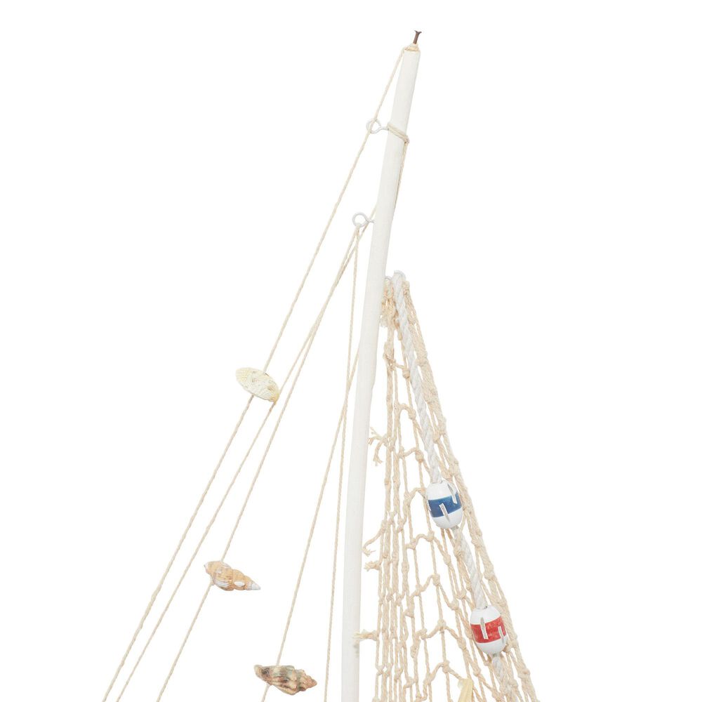 Maple and Jade 22&quot; Coastal Sail Boat Sculpture in Blue and White &#40;Set of 2&#41;, , large