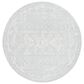 Safavieh Tulum TUL268F 9" Round Grey and Ivory Area Rug, , large