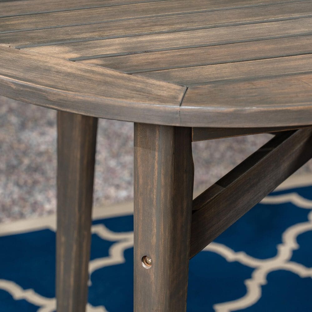 Hearth and Haven Stamford Outdoor Bar Table in Grey, , large