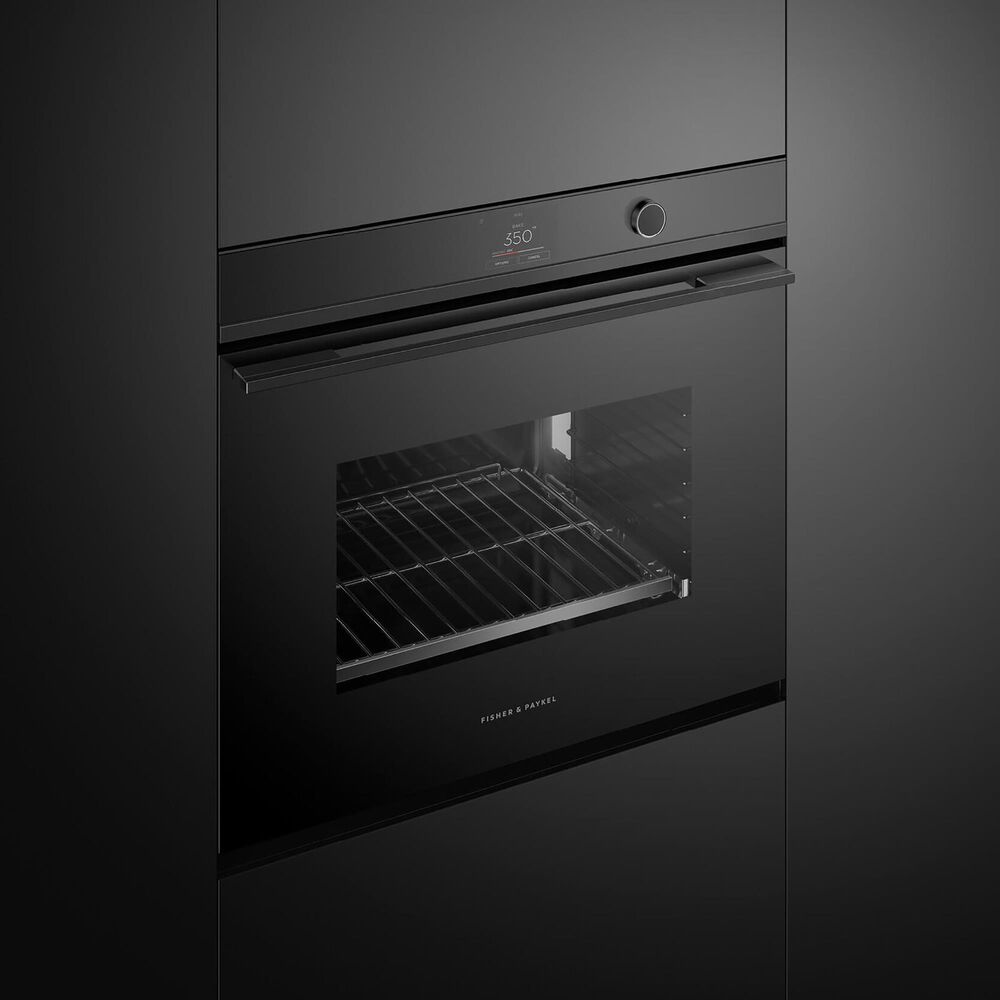 Fisher &amp; Paykel 30&quot; Electric Single Wall Oven with Digital and Knobs Control in Black, , large