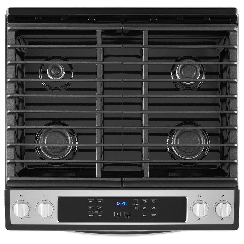 Whirlpool 5 Cu. Ft. Gas Range with Frozen Bake in Stainless Steel, , large