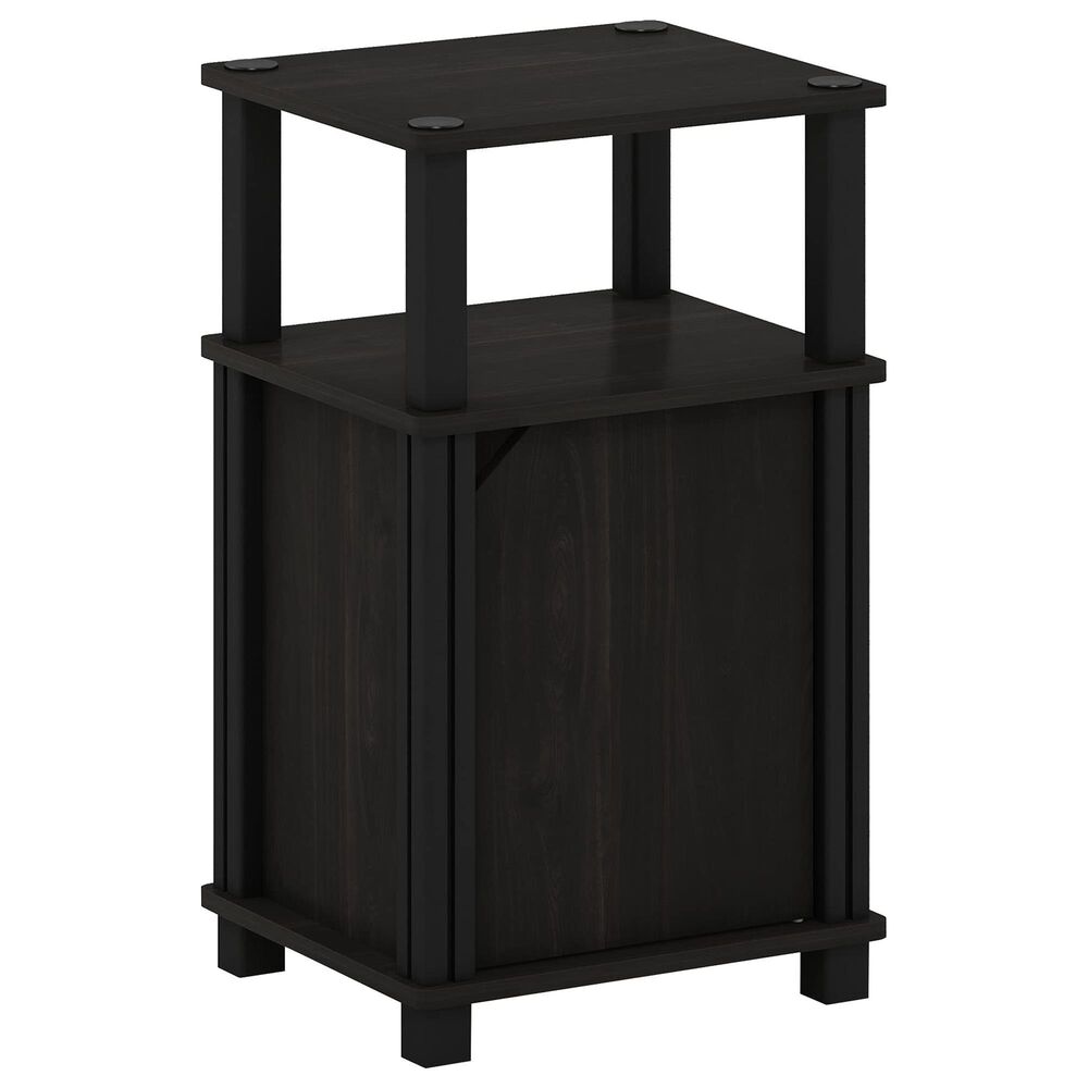 HOMLUX Brahms 3-Tier End Table in Espresso and Black, , large
