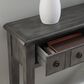 Linon Home Decor Sadie Console Table in Distressed Dark Grey, , large