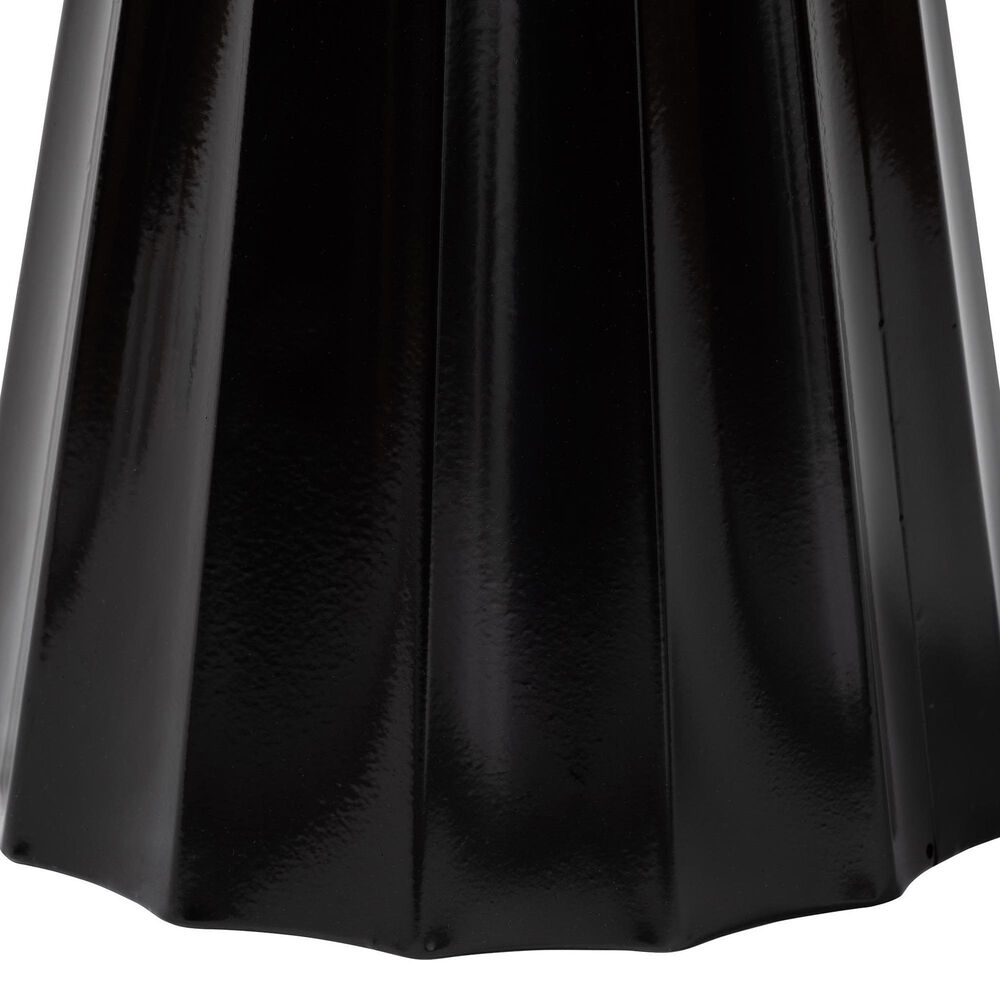 Baxton Studio Ulmer Patio Side Table in Black, , large