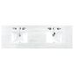 James Martin Vanities Brittany 72" Double Bathroom Vanity in Black Onyx with 3 cm Arctic Fall Solid Surface Top and Rectangle Sinks, , large