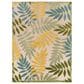 Nourison Aloha Nature 10" x 14" Green and Multicolor Indoor/Outdoor Area Rug, , large