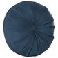 J. Queen New York Messina 15" Round Throw Pillow in Navy Blue, , large
