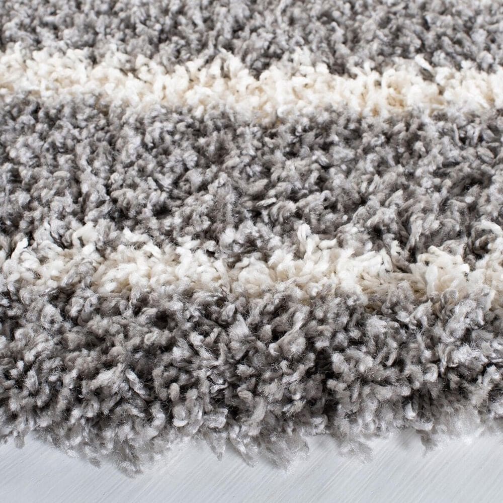 Safavieh Venus Shag VNS603J 8&#39; Round Grey and Ivory Area Rug, , large