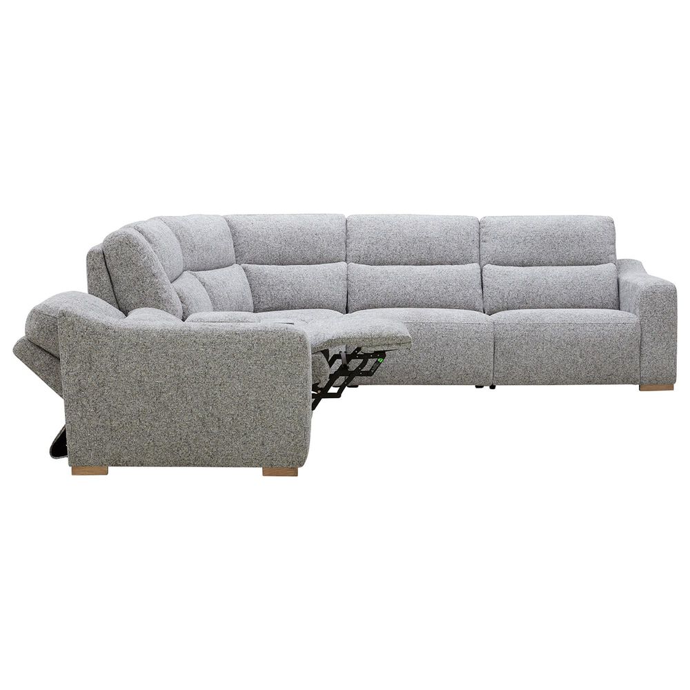 Interlochen 6-Piece Leather Reclining Sectional with Power Headrests, , large