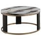 Furniture of America Morai Cocktail Table in White, Gold and Black, , large