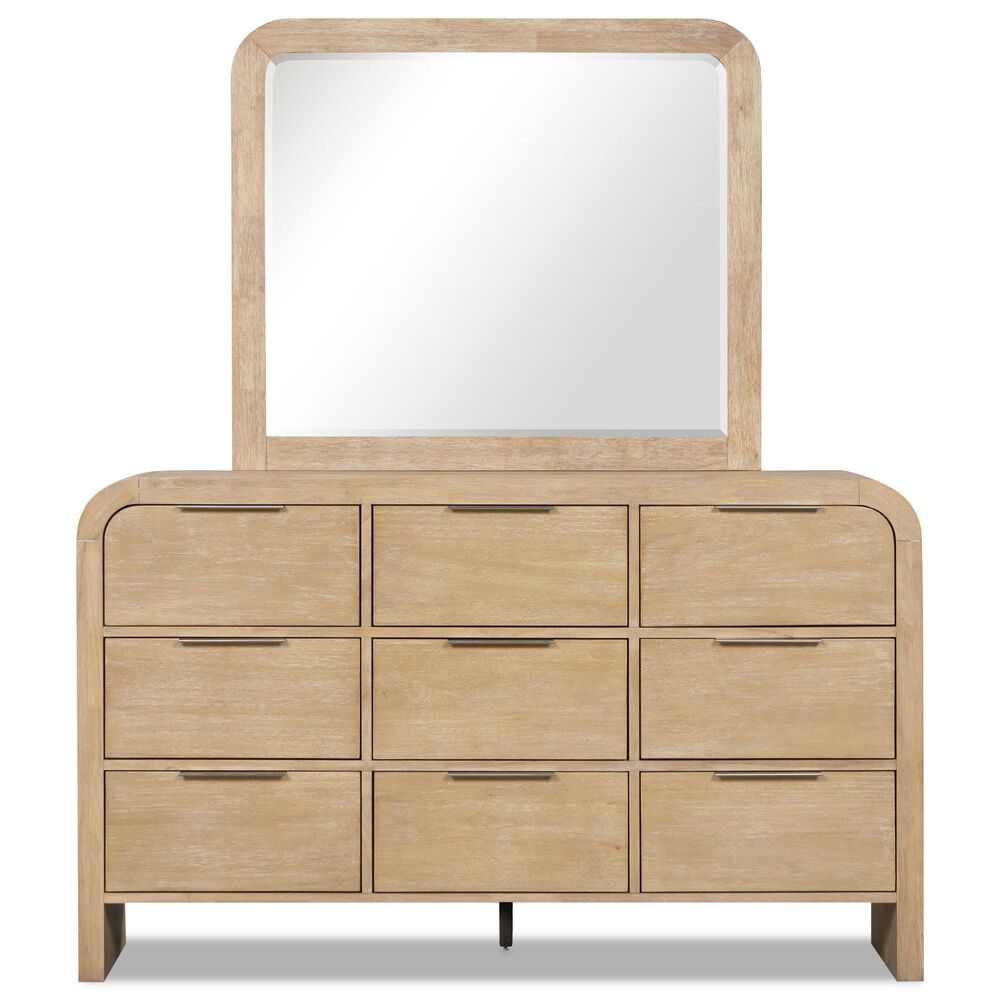 Furniture of America Hayes 9-Drawer Dresser and Mirror in Natural, , large