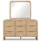 Furniture of America Hayes 9-Drawer Dresser and Mirror in Natural, , large