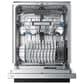Midea 24" Top Control Dishwasher in Stainless Steel, , large