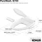 Kohler PureWash E700 Elongated Bidet Toilet Seat with Remote Control in White, , large