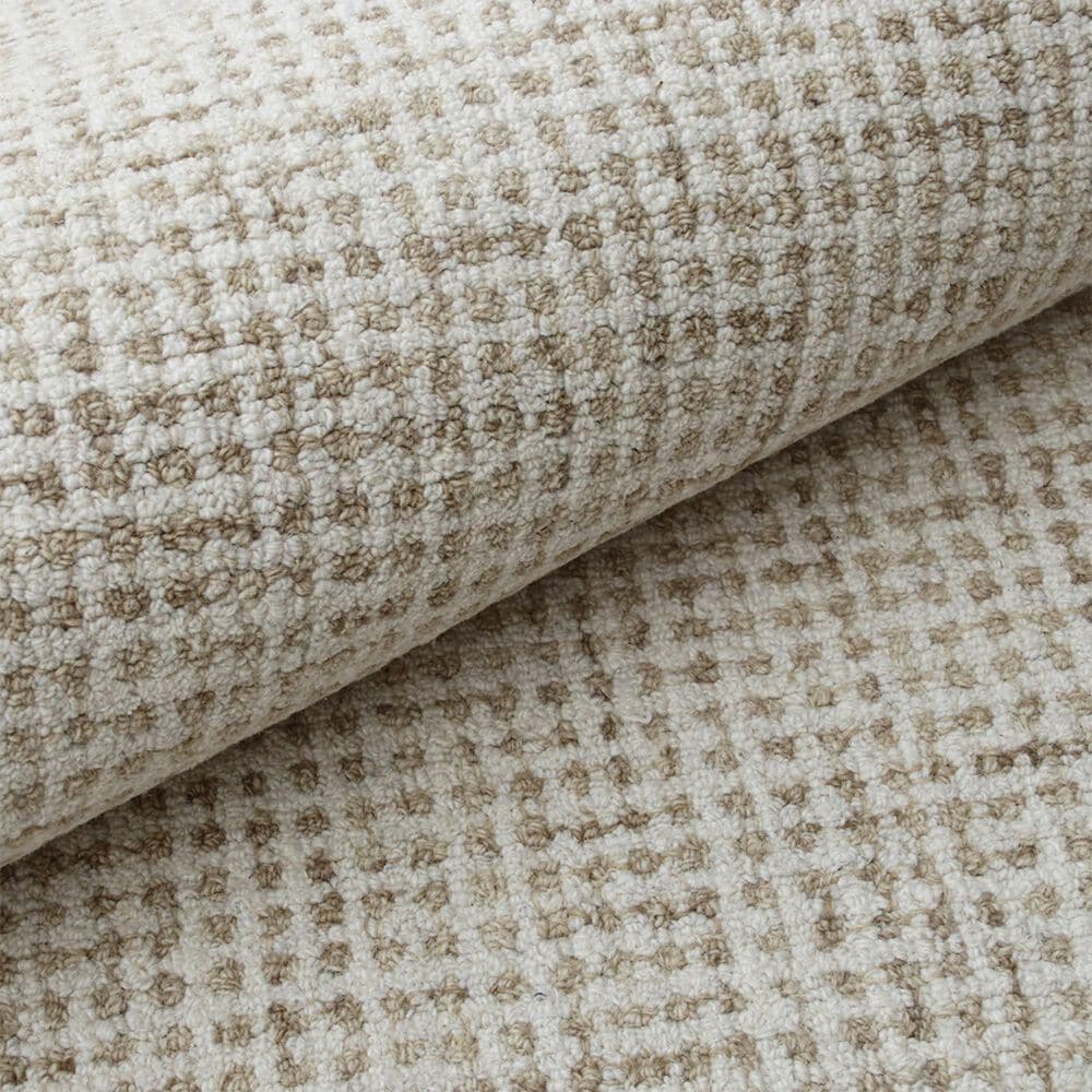 L&R Resources Criss Cross Beige and Ivory 7'9" x 9'9" Area Rug, , large