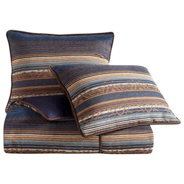 HiEnd Accents Estes Chenille 3-Piece Super King Comforter Set in Blue, , large