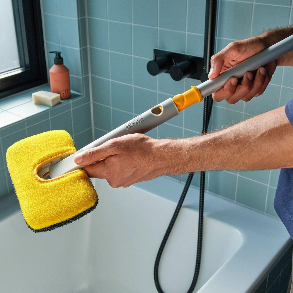 Joseph Joseph CleanTech Telescopic Extension Pole in Silver, , large