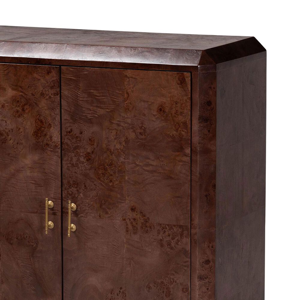 Baxton Studio Valora Storage Cabinet in Dark Walnut Brown, , large