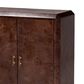 Baxton Studio Valora Storage Cabinet in Dark Walnut Brown, , large