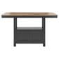 Ashley Wildenauer Counter Height Dining Table in Brown and Satin Black - Table Only, , large