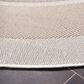 Safavieh Martha Stewart Cyprus Chevron 6"7" Round Ivory and Beige Area Rug, , large