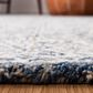 Safavieh Micro-Loop MLP526N 11" x 15" Navy and Ivory Area Rug, , large