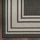 Nourison Horizon HOZ03 Black 2"2" x 8" Indoor/Outdoor Runner, , large