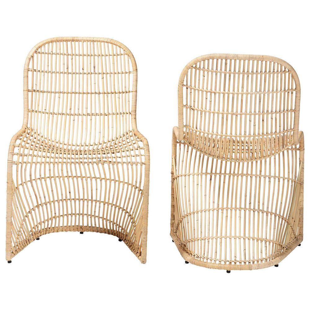 Baxton Studio Rosalba Side Chair in Light Honey (Set of 2), , large
