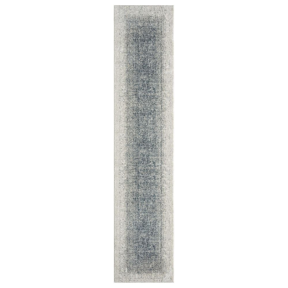 Nourison Grand Street Ivory and Blue 2"2" x 10" Runner, , large