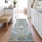 Dalyn Rug Company Silk Road Aqua, Gold, Copper, Blue, Teal, Mocha and Fern 2"3" x 7"6" Runner, , large