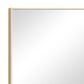 Maple and Jade 24" x 18" Rectangular Wood Wall Mirror with Thin Minimalistic Frame in Matte Gold, , large