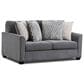 Northwestern Irving Stationary Loveseat in Charcoal, , large