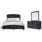 New Heritage Design Kailani 3-Piece King Bedroom Set in Black and Gold, , large