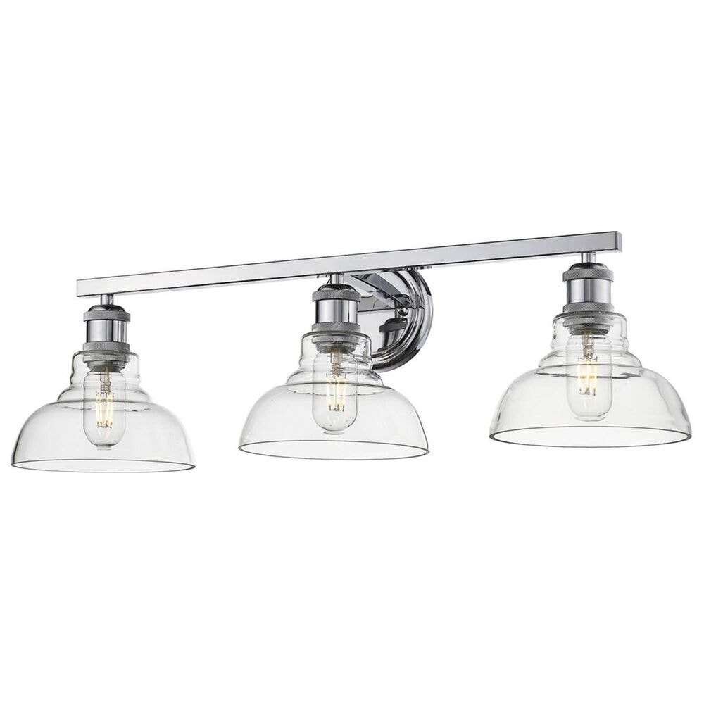 Golden Lighting Carver 3-Light Bath Vanity in Chrome, , large