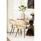 Home Trends & Design Essex Dinning Arm Chair in Top Grain Leather Antique Ivory, , large