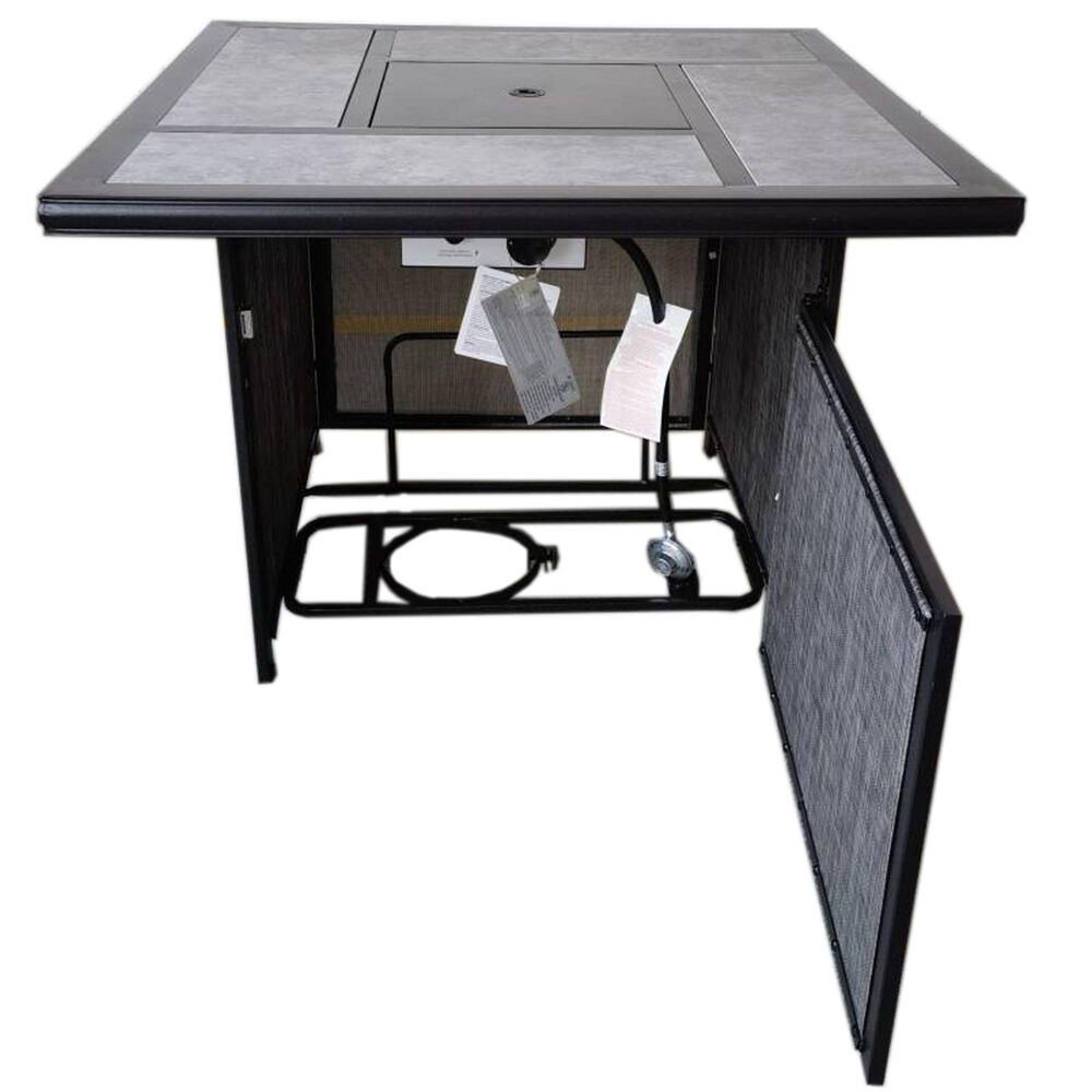 Gathercraft Franklin 5-Piece Firepit Chat Set in Gray, , large