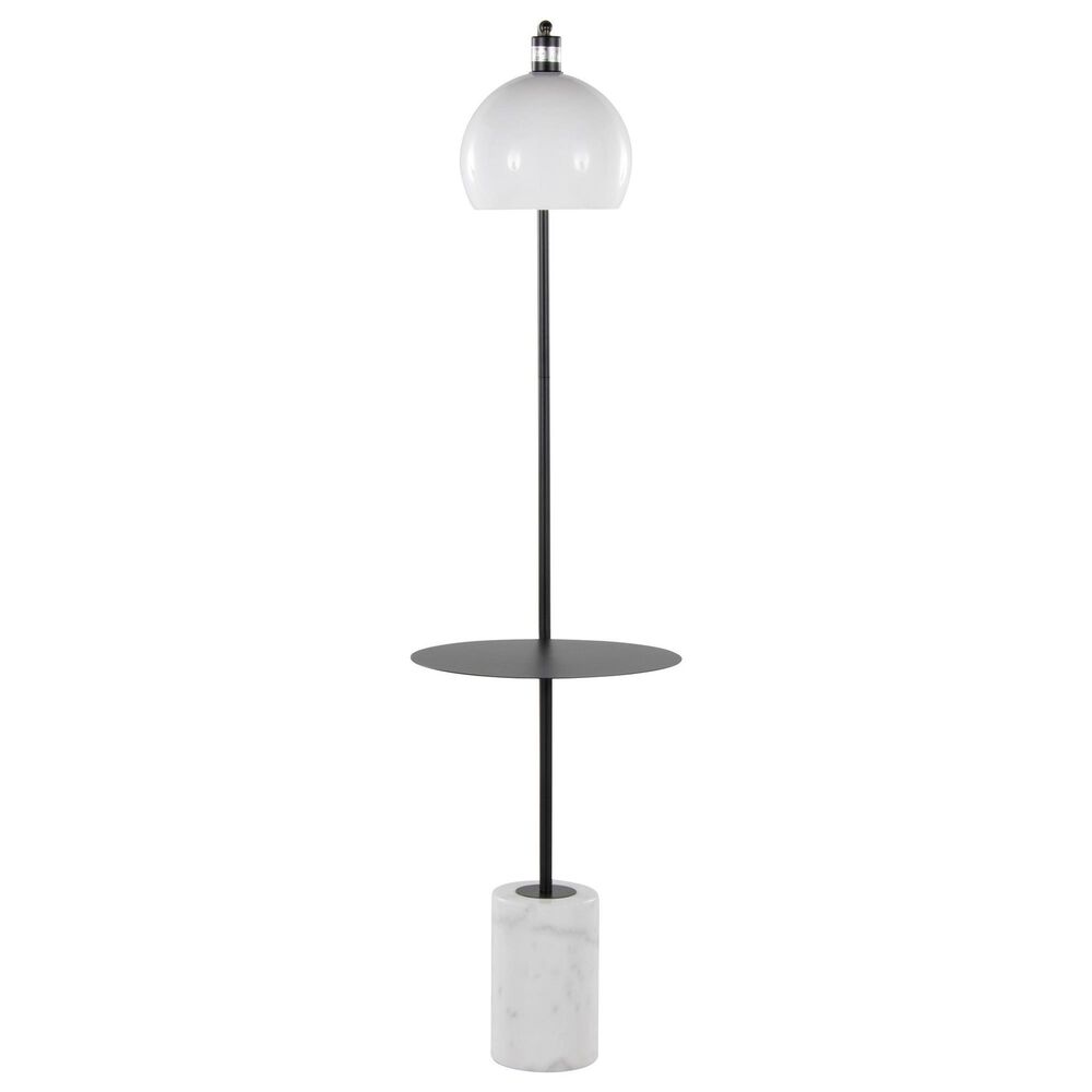 LumiSource Symbol Floor Lamp in Black and White, , large