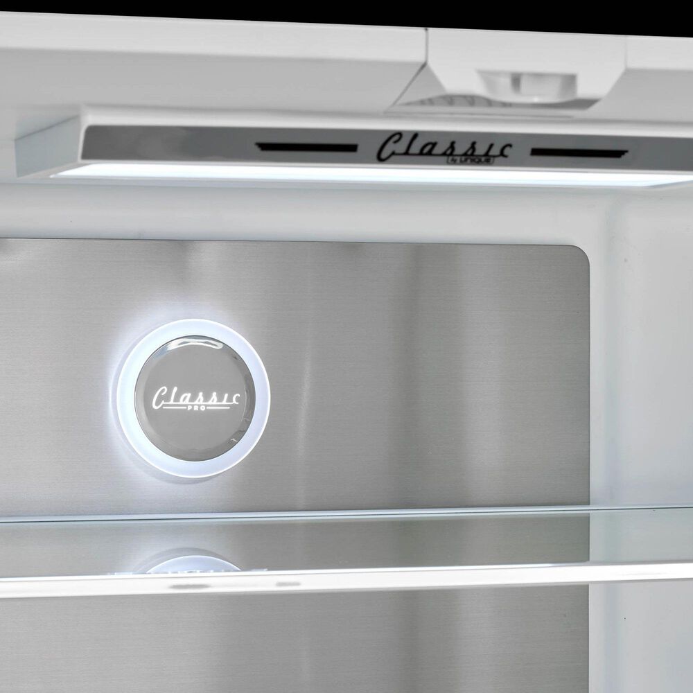 Unique Appliances Classic Retro 21.4 Cu. Ft Frost Free Counter Depth French Door Refrigerator in Midnight Black, , large