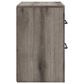 Ashley Graystorm 2-Drawer Nightstand in Weathered Gray, , large