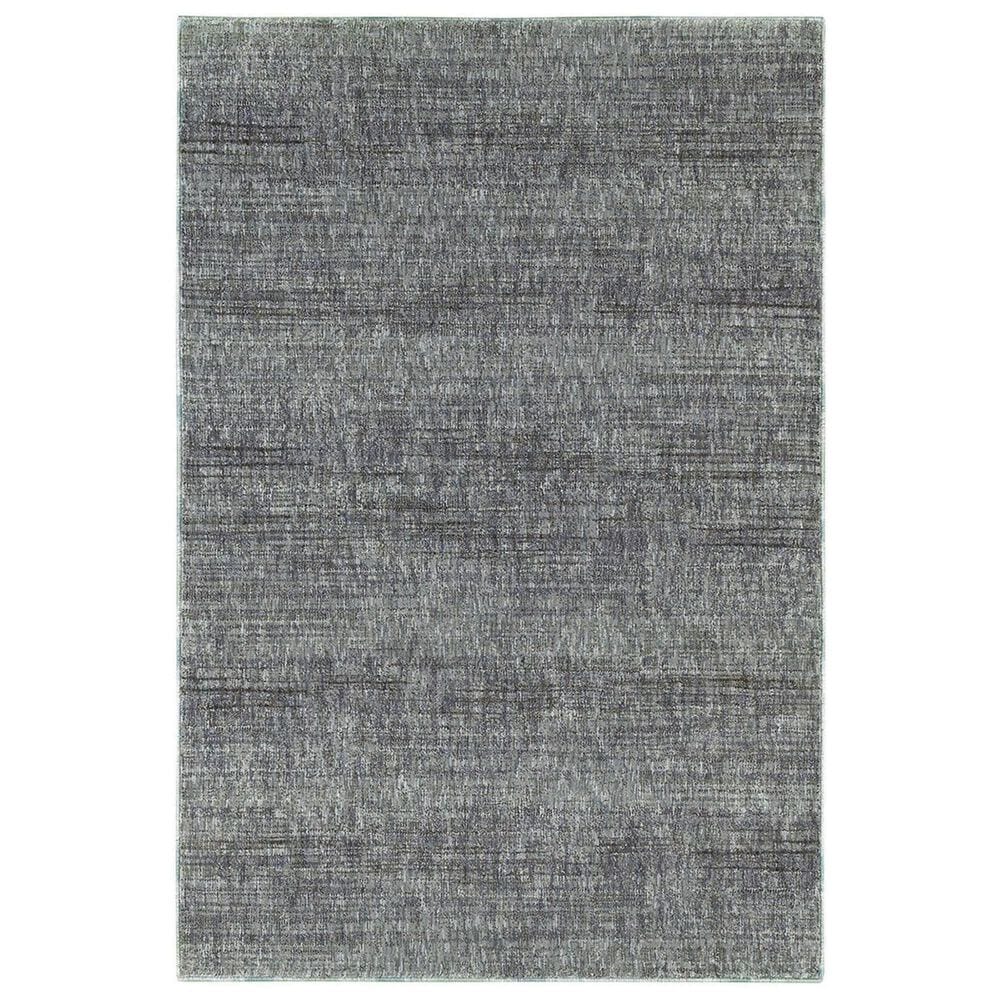 Oriental Weavers Atlas 8033J 3"3" x 5"2" Blue Scatter Rug, , large
