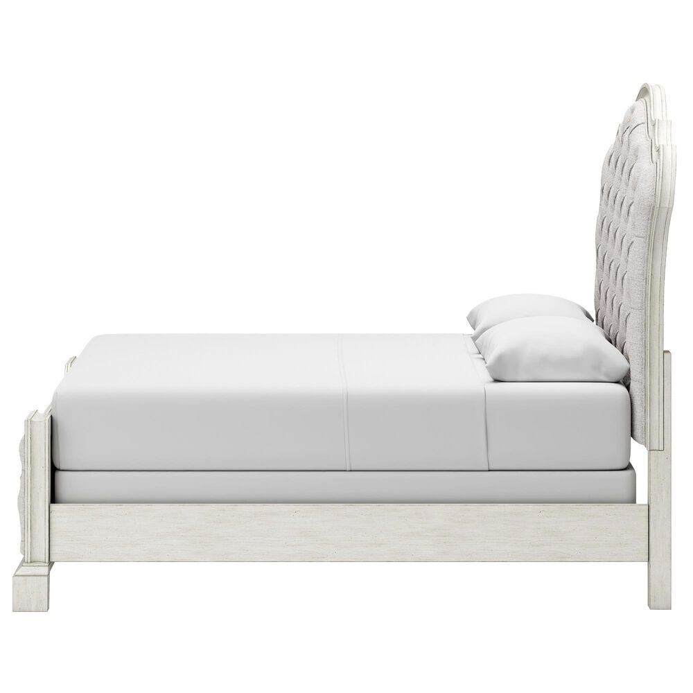 Millenium Arlendyne Queen Upholstered Bed in Antique White, , large