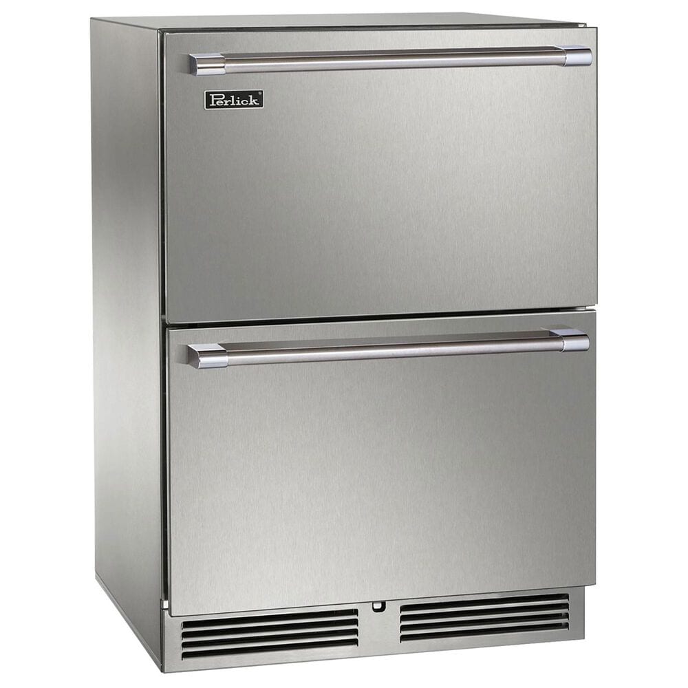 Perlick Marine Signature Series 4.8 Cu. Ft. Dual Zone Refrigerator and Freezer Drawers in Stainless Steel, , large