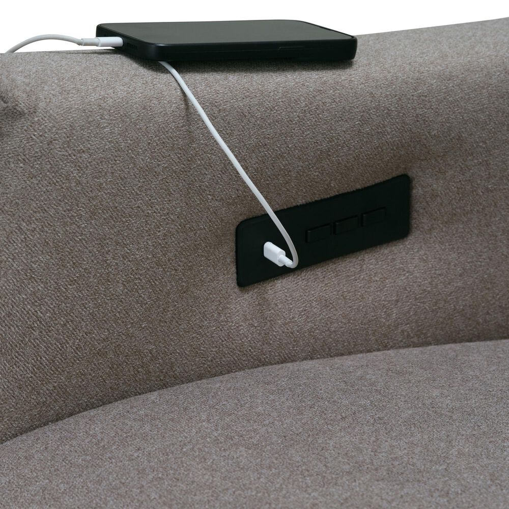 Style Expressions Luna Power Wall Hugger Recliner in Torrey Soft Truffle, , large