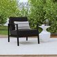 Linon Home Decor Holland Patio Armchair in Black, , large